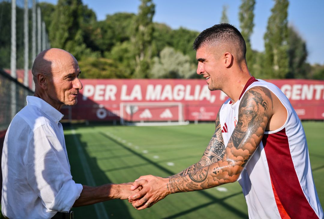 Roma, a Trigoria ritmo alto e la visita di Rocca – FOTO GALLERY - immagine 9