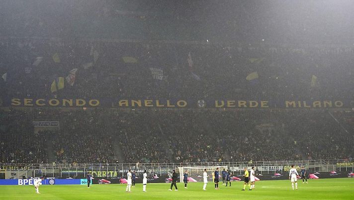 Getty Images Inter, torna la Curva Nord e compare lo striscione Secondo Anello Verde Milano - immagine 1