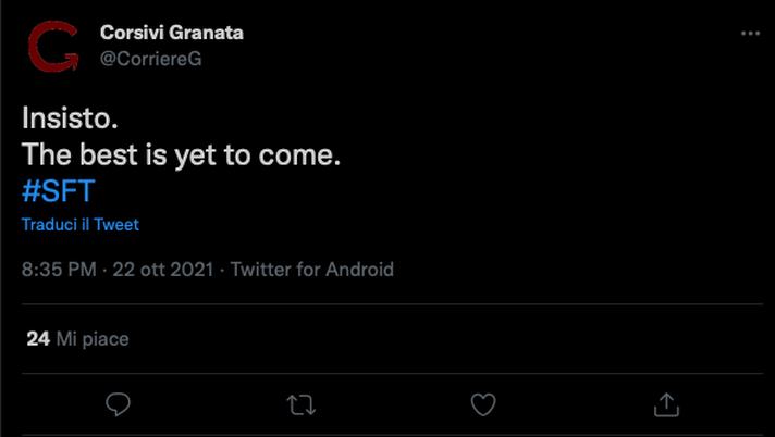 Torino-Genoa 3-2, le reazioni social: “The best is yet to come” - immagine 1