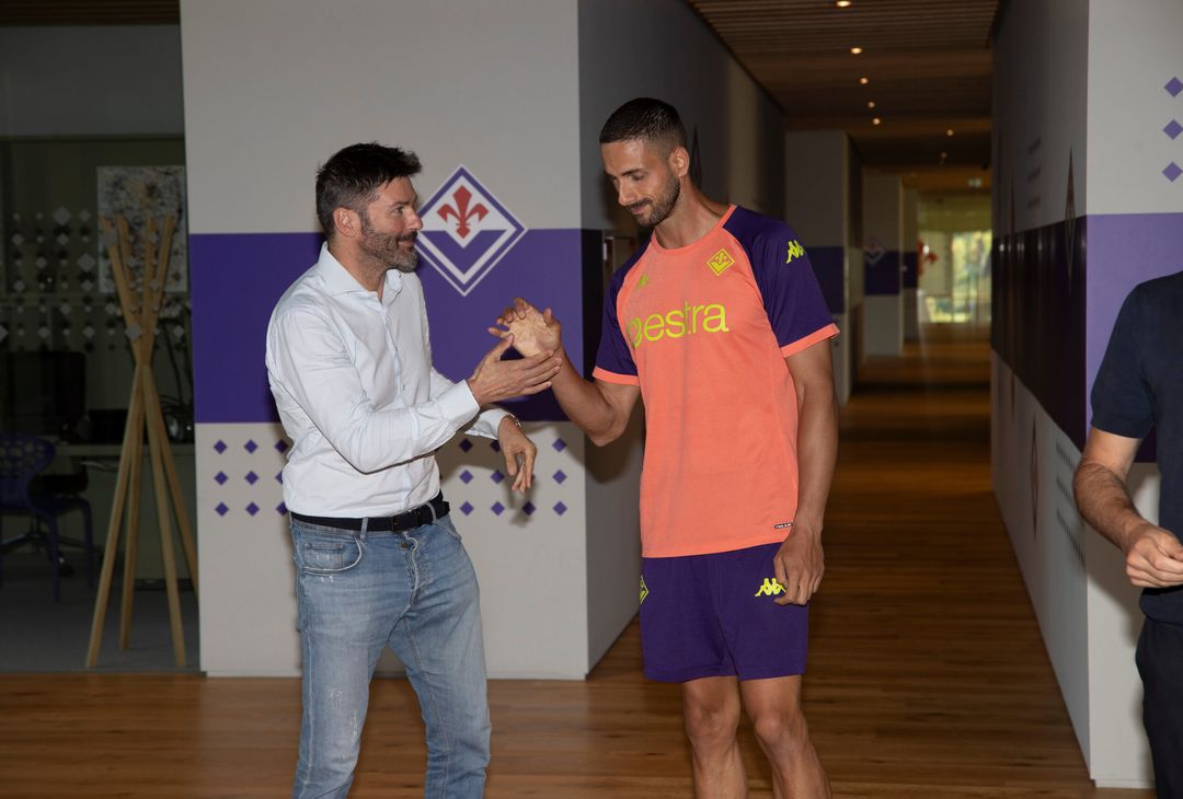 GALLERY – Lezzerini arriva al Viola Park. L’incontro con Goretti - immagine 3