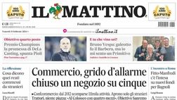PRIMA PAGINA IL MATTINO: “Premio Champions, la promessa di De Laurentiis”