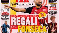 PRIMA PAGINA GAZZETTA DELLO SPORT OGGI: “Il Milan ha deciso: compra regali per Fonseca”