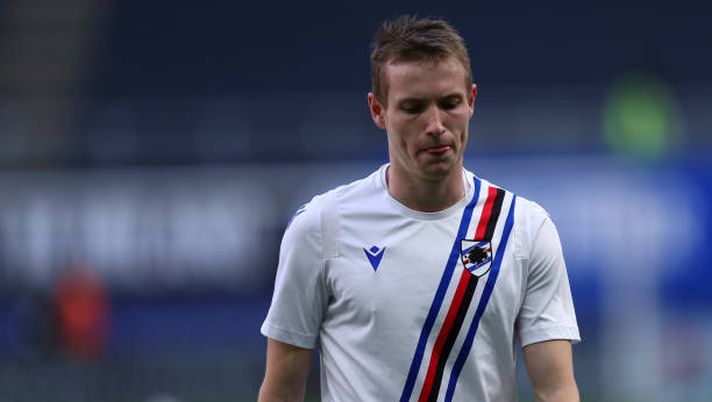 MILAN, ITALY - MAY 08: (BILD ZEITUNG OUT) Jakub Jankto of UC Sampdoria warm up during the Serie A match between FC Internazionale and UC Sampdoria at Stadio Giuseppe Meazza on May 8, 2021 in Milan, Italy. Sporting stadiums around Italy remain under strict restrictions due to the Coronavirus Pandemic as Government social distancing laws prohibit fans inside venues resulting in games being played behind closed doors. (Photo by Sportinfoto/DeFodi Images via Getty Images) Jakub Jankto