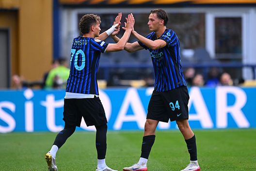 Francesco Pio Esposito insieme a suo fratello Sebastiano. (Foto di Mattia Pistoia - Inter/Inter via Getty Images) Pio Eposito insieme al fratello Sebastiano