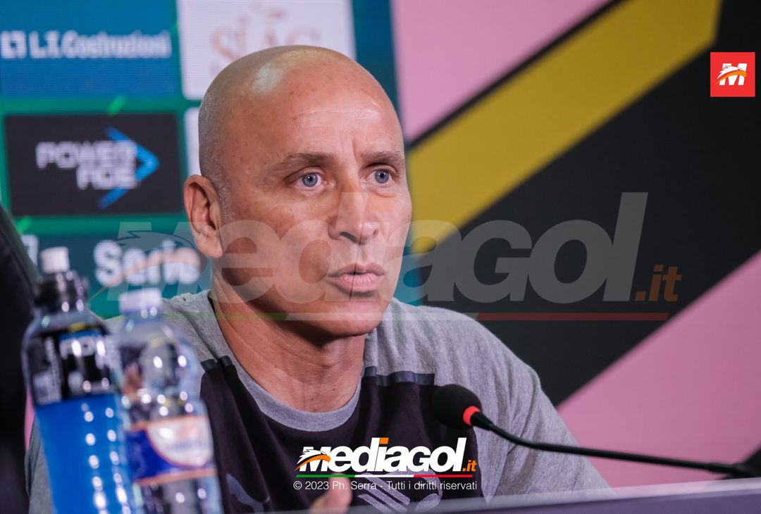 FOTO PALERMO, verso la Reggiana: Eugenio Corini in sala stampa (GALLERY) - immagine 13