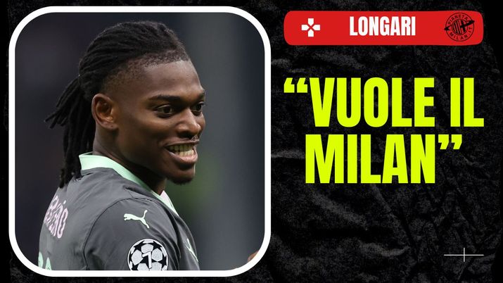 Rafael Leao (attaccante AC Milan), qui durante Milan-Bruges 3-1 (Champions League 2024-2025) | News (Getty Images) Rafael Leao AC Milan Milan-Bruges 3-1 Champions League 2024-2025