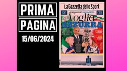 Prima pagina Gazzetta dello Sport: Europei 2024, Italia. Voglia azzurra