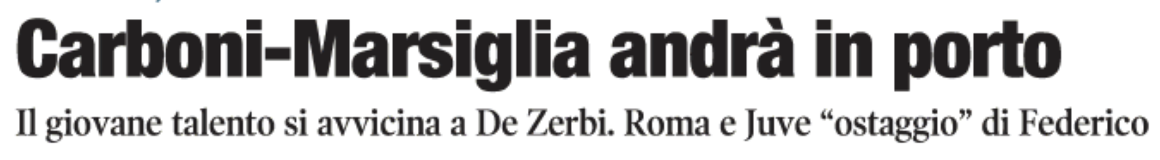 Libero titola: “Carboni-Marsiglia andrà in porto”. La verità sul futuro all’Inter- immagine 2