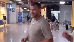 VIDEO – Edin Dzeko è in Italia! Il suo arrivo a Fiumicino