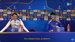 Inzaghi parla di Dimarco e Carlos Augusto, Bastoni non ci sta: “Eh no, così no!”. Tutti a ridere