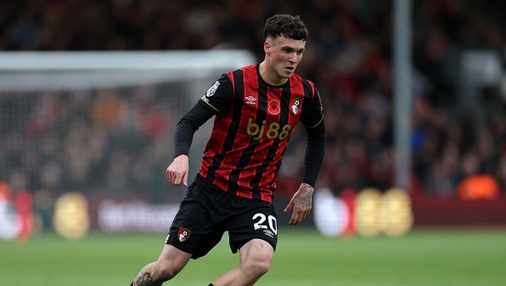 BOURNEMOUTH, ENGLAND - OCTOBER 26: Alex Jimenez of Bournemouth during the Premier League match between Bournemouth and Nottingham Forest at Vitality Stadium on October 26, 2025 in Bournemouth, England. (Photo by Eddie Keogh/Getty Images)  Il Bournemouth punta su Alex Jimenez: riscatto dal Milan ormai deciso