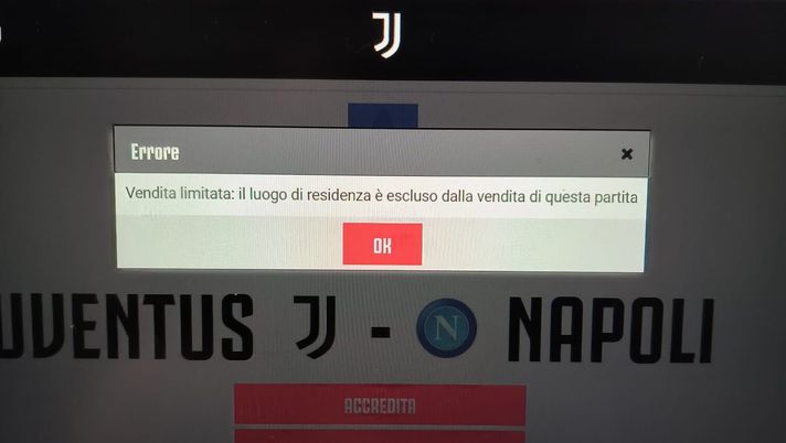 Juve-Napoli, limitazioni sui biglietti anche per i disabili: l’appello di Alvino - immagine 1