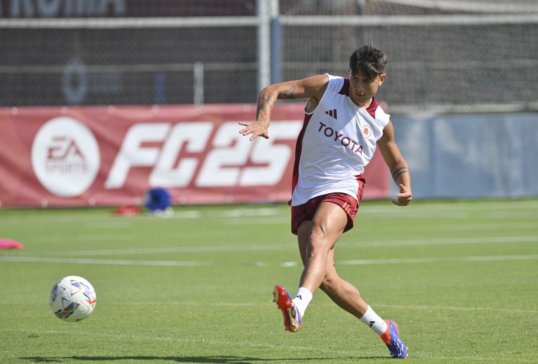 Roma, seduta di allenamento a Trigoria: il “benvenuto” a Soulé e Dahl – FOTO GALLERY - immagine 21
