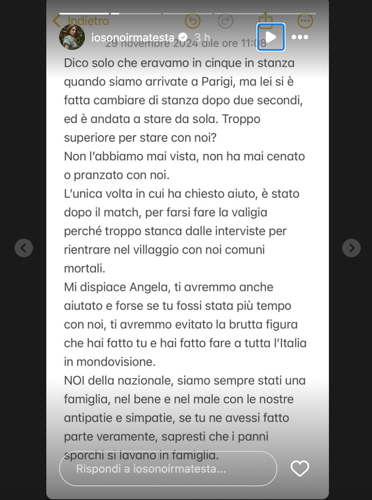 Irma Testa risponde ad Angela Carini: “Avremmo evitato la brutta figura che hai fatto tu…”- immagine 3