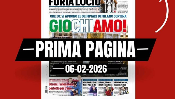 Prima pagina Tuttosport: 'Il VAR lancia l'Atalanta, la Juve crolla. Furia Lucio'