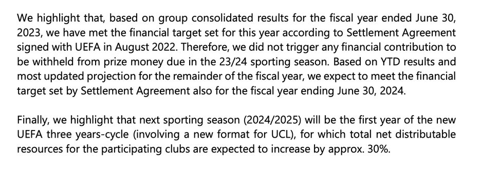 UFFICIALE – Inter, rispettato il Fair Play Finanziario Uefa: “Accordi ok anche per il 2024”- immagine 4