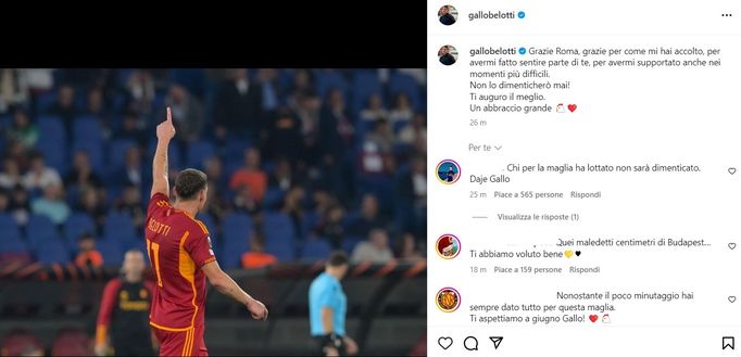 FOTO – Belotti saluta la Roma: “Non dimenticherò mai il vostro supporto”- immagine 2