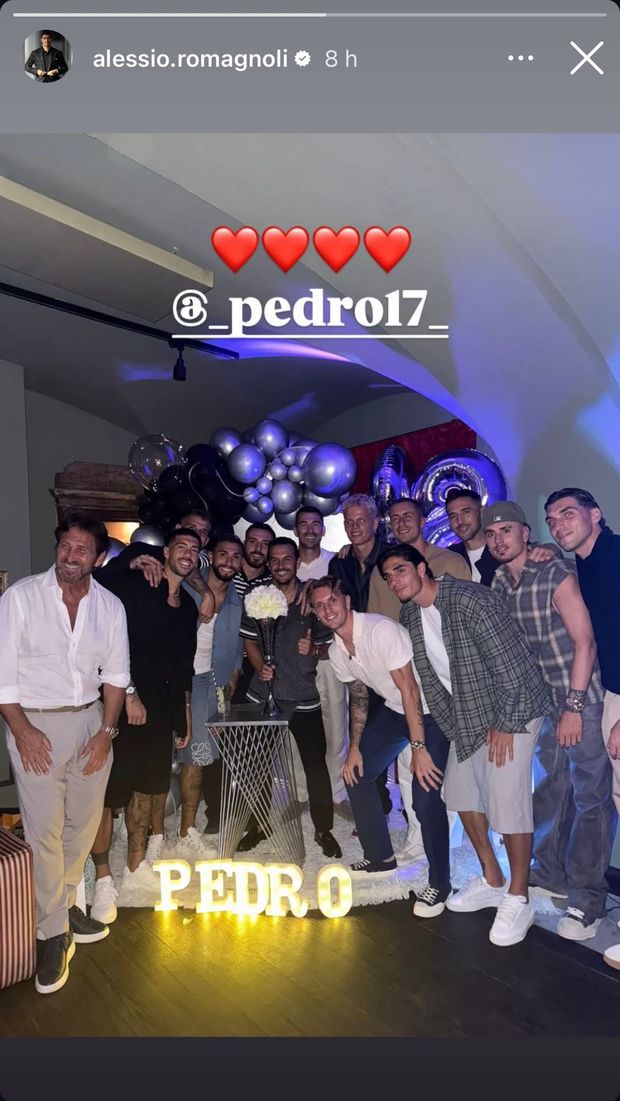 Lazio, è il compleanno di Pedro. Romagnoli e Zaccagni sui social: “Leggenda!”- immagine 2