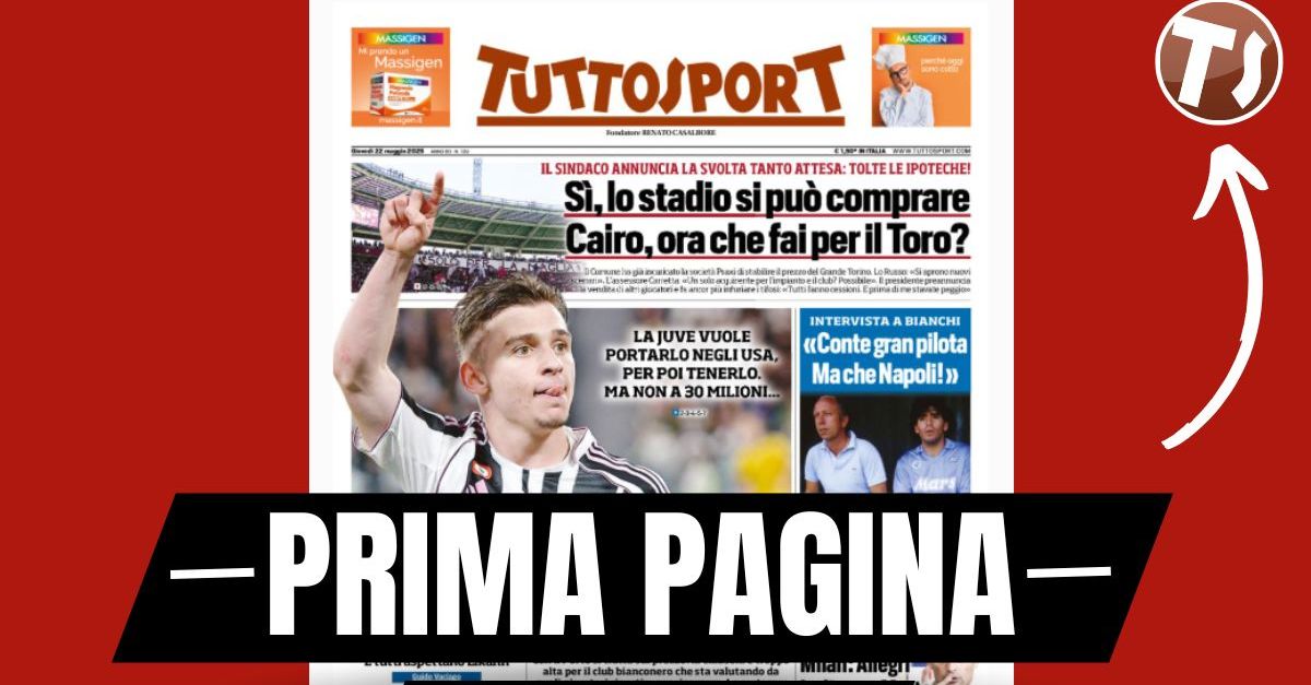 prima pagina tuttosport – milan allegri italiano o motta