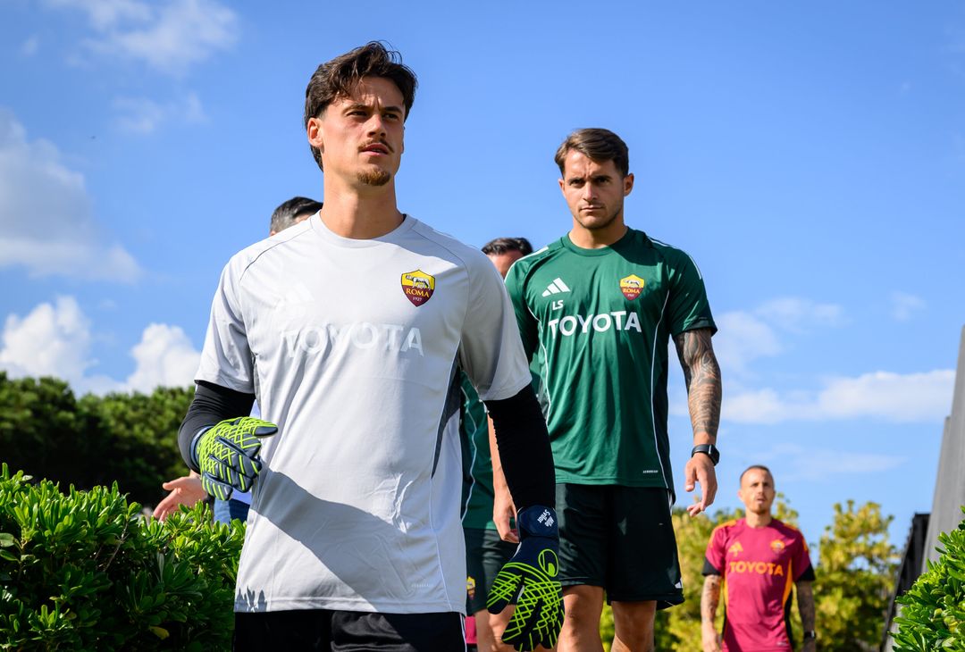 Trigoria, la rifinitura alla vigilia di Roma-Lille – FOTO GALLERY - immagine 33
