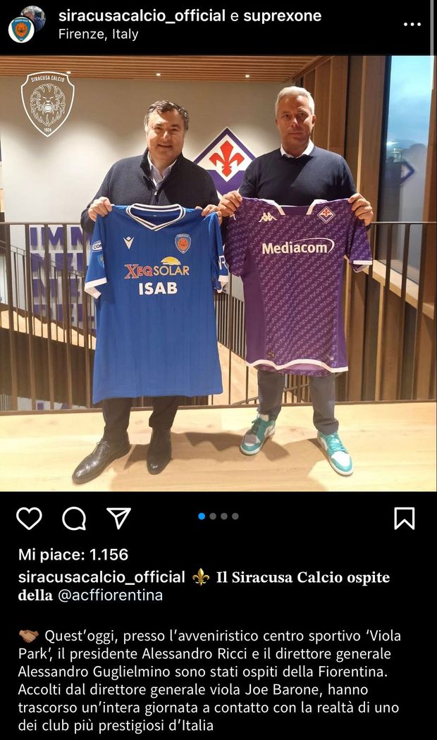 FOTO – Un club di Serie D visita il Viola Park: Barone fa da “guida”- immagine 2