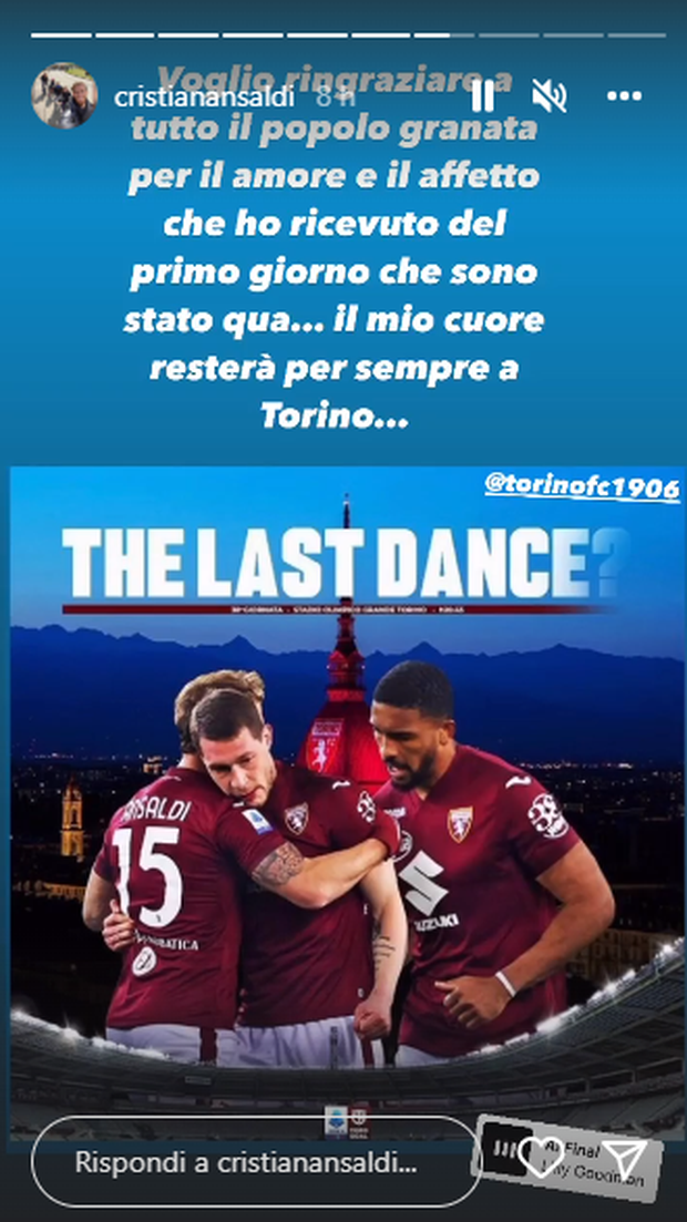 Torino, Ansaldi verso l’addio. Il suo saluto: “Il mio cuore resterà sempre qui”- immagine 2