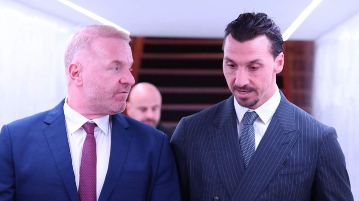 Igli Tare - direttore sportivo AC Milan - e Zlatan Ibrahimović - Senior Advisor di RedBird per il club rossonero