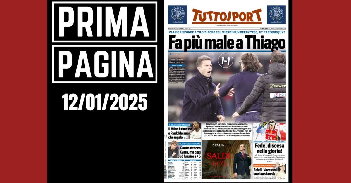 Prima pagina Tuttosport: il Milan è rimasto a Riyadh. Maignan che regalo