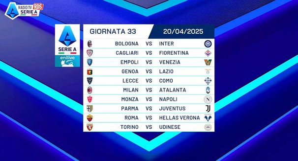 Serie A 24-25, il calendario completo: da Inter-Milan alla Juve, tutte le giornate - immagine 7