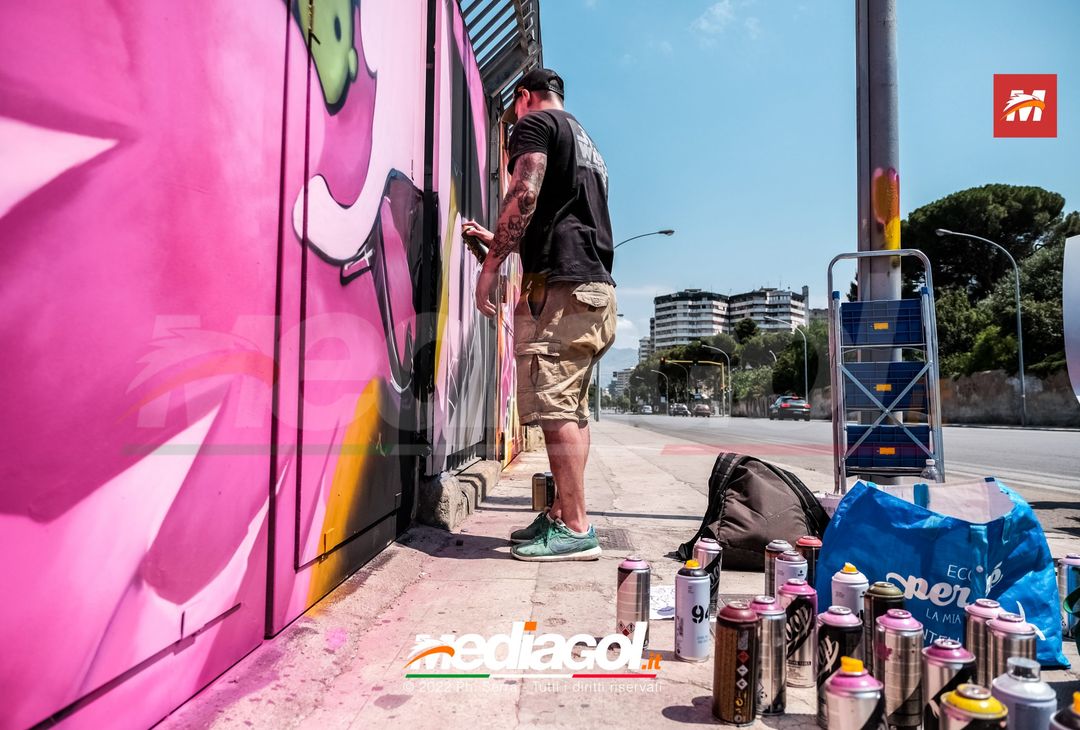 FOTO: I nuovi murales dello stadio ‘Renzo Barbera’ di Palermo (Gallery) - immagine 32