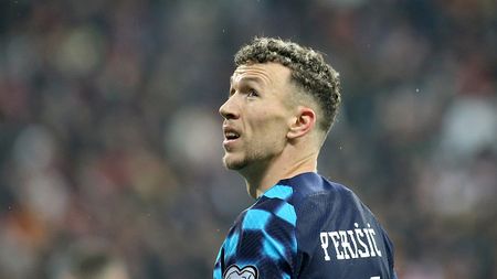 BURSA, TURKEY - MARCH 28: Ivan Perisic of Croatia looks on during the UEFA EURO 2024 qualifying round group D match between Turkey and Croatia at Bursa Buyuksehir Belediye Stadyumu on March 28, 2023 in Bursa, Turkey. (Photo by Ahmad Mora/Getty Images)