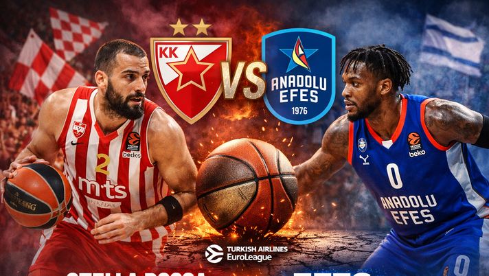 Stella Rossa-Efes: dove vedere l’Eurolega in Streaming e in TV - immagine 1