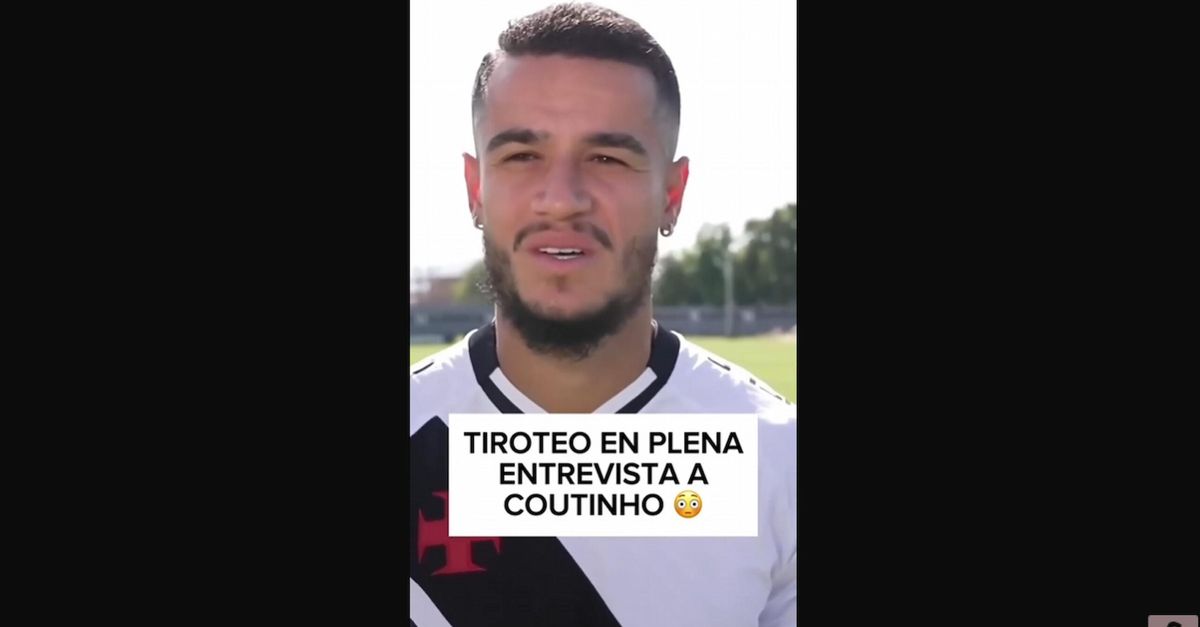 VIDEO / Coutinho, che spavento! Spari durante l’intervista: la reazione dell’ex Inter