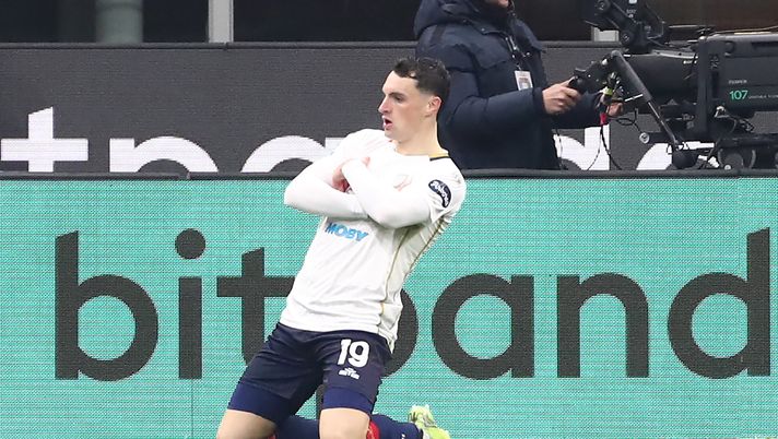 Nadir Zortea Cagliari Milan-Cagliari 1-1 Serie A 2024-2025