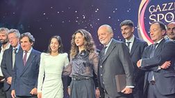 FOTO Gazzetta Sports Awards, De Laurentiis a pranzo con Spalletti e Manfredi