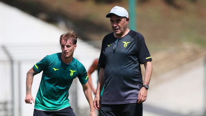 Rovella e Maurizio Sarri Rovella e Maurizio Sarri