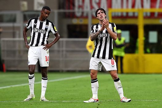 Sandro Tonali, Newcastle, punta a tornare in Champions League dopo due stagioni. (Foto di Marco Luzzani/Getty Images) Sandro Tonali, Newcastle