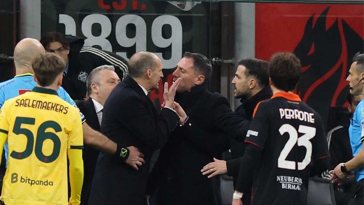 Milan-Como, Fabregas trattiene Saelemaekers: espulso Allegri. Gestione ...