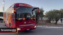 Nizza-Roma, l’arrivo in pullman dei giallorossi: cresce l’attesa per la sfida europea