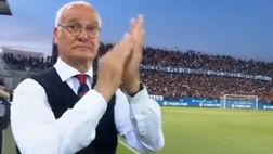 VIDEO / Cagliari, omaggio a Ranieri: standing ovation dello stadio, lui si commuove