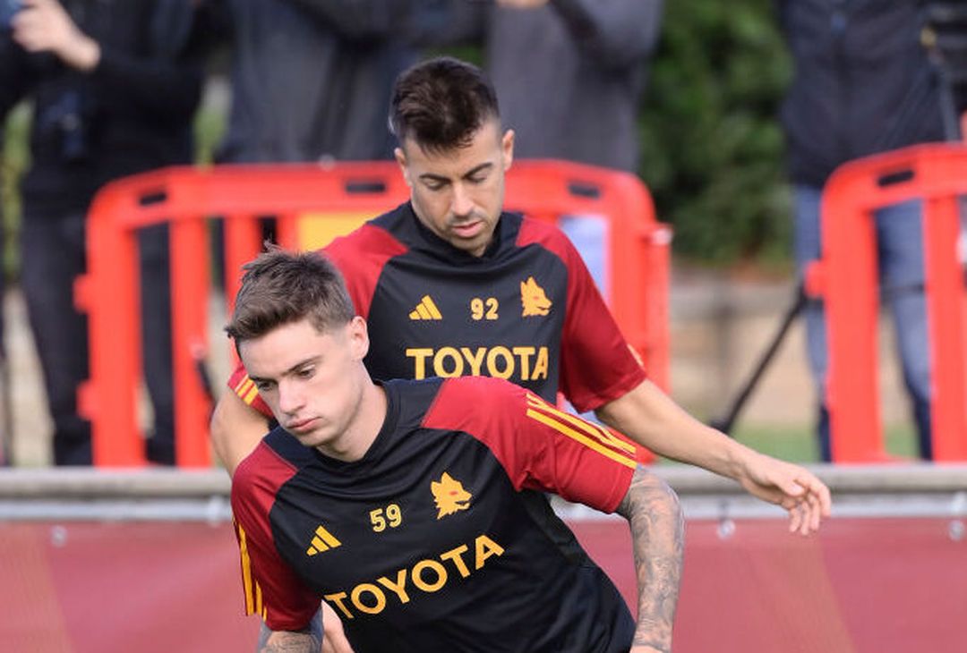 Roma, l’allenamento alla vigilia del match con lo Slavia Praga – FOTO GALLERY - immagine 37