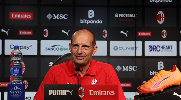 (Photo by Claudio Villa/AC Milan via Getty Images) massimiliano-allegri-conferenza-stampa-milan-tv-fiorentina-diretta-live-news-dichiarazioni-foto-frasi-parole