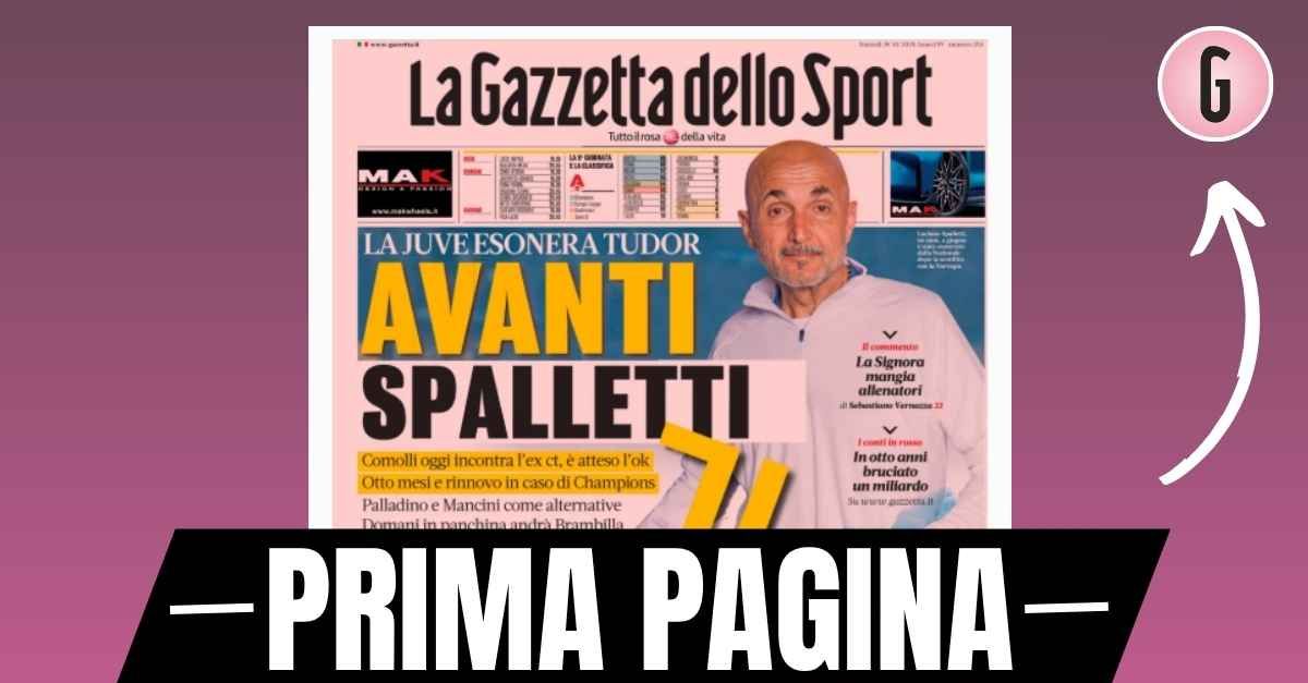 Prima pagina Gazzetta dello Sport: “Atalanta Milan, Lookman e Leao, duello a tutta velocità” Prima pagina Gazzetta dello Sport: “Atalanta Milan, Lookman e Leao, duello a tutta velocità”