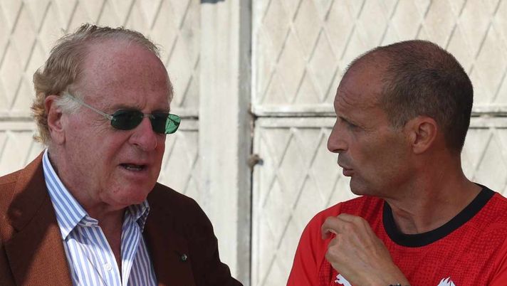 Paolo Scaroni (Presidente Milan) e Massimiliano Allegri (allenatore Milan) | AC Milan News (Foto Getty Images) Scaroni: 'Allegri? Elemento chiave, trasmette serenità a tutto il club'