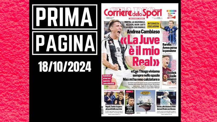 Prima pagina Corriere dello Sport: tanta Serie A in edicola