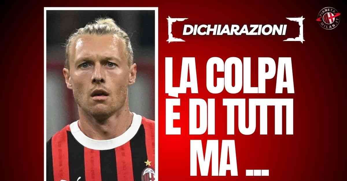 Milan, Kjaer: “La colpa è di tutti. Ibrahimovic, Furlani e Moncada? A loro …” Milan, Kjaer: “La colpa è di tutti. Ibrahimovic, Furlani e Moncada? A loro …”