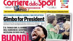 PRIMA PAGINA CORRIERE DELLO SPORT OGGI: “Conte non molla: ‘Di Lorenzo è il mio capitano'”