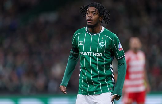 BREMEN, GERMANIA - 24 OTTOBRE: Samuel Mbangula del Brema reagisce durante la partita di Bundesliga tra SV Werder Bremen e 1. FC Union Berlino al Weserstadion il 24 ottobre 2025 a Brema, Germania. (Foto di Selim Sudheimer/Getty Images) Samuel Mbangula si gode il Werder Brema: “Cambiare aria mi ha fatto bene”- immagine 3
