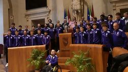 Boreale premiata in Campidoglio: presenti Ubaldo Righetti e il padre di Bove