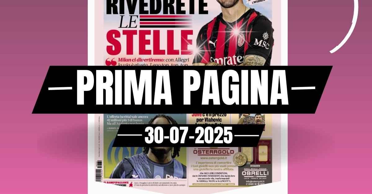 prima pagina gazzetta dello sport milan pulisic 8216rivedrete le stelle 